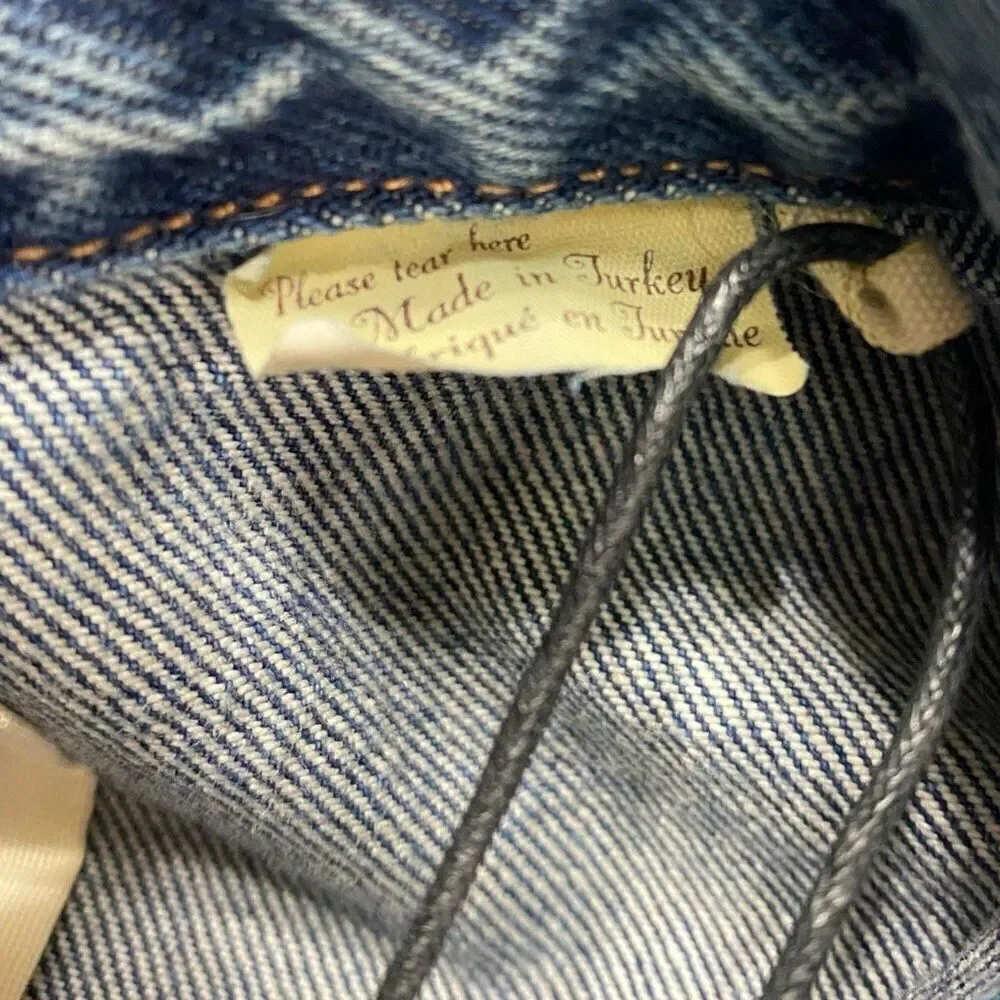 Levi's Made & Crafted Pleated Front Type II Denim Jean Jacket Mens size S New - Picture 9 of 12
